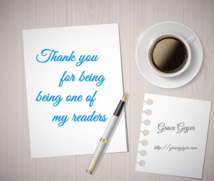 Thank you for being my readers